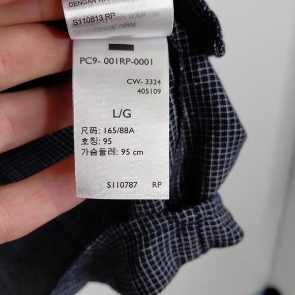 Levis Top Womens Large Pintuck Pleating Plaid Country Western Full Button Front - Picture 7 of 8